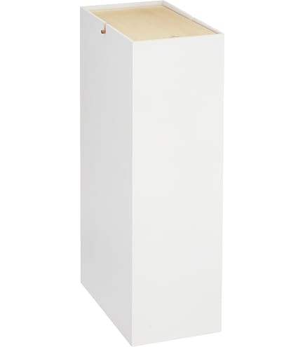 Amazon｜ヤマト工芸 ARROWS Wh W YK07-010｜フタ付きゴミ箱 オンライン通販